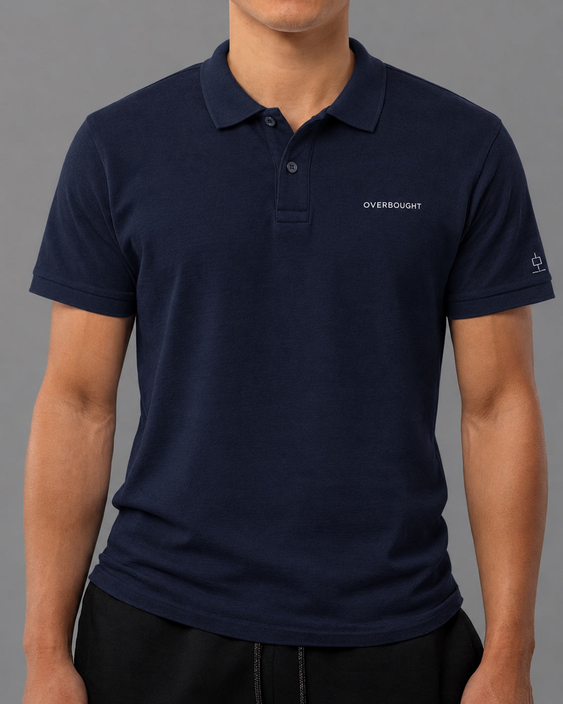 (PRE-ORDER - Available Nov5) Overbought Pique Polo Shirt - Navy