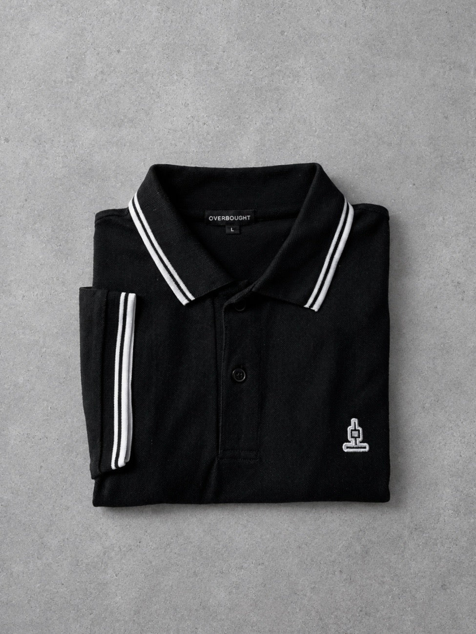 (SOON) Wick Mini Tipped Polo Shirt - Black