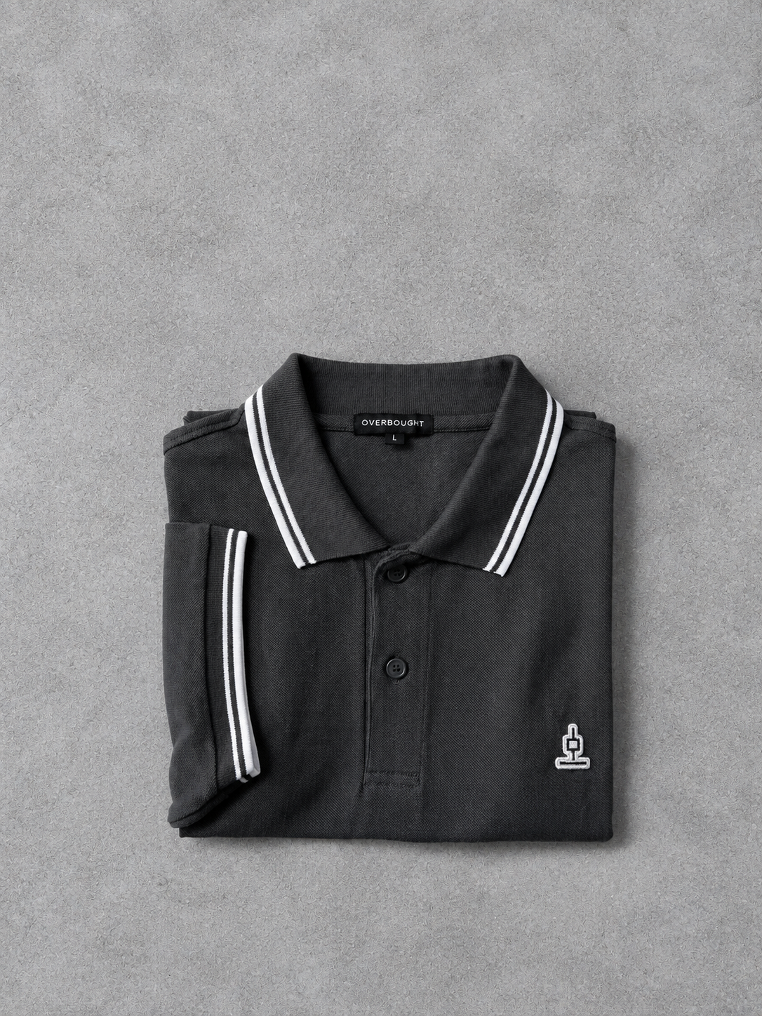 (SOON) Wick Mini Tipped Polo Shirt - Dk Gray