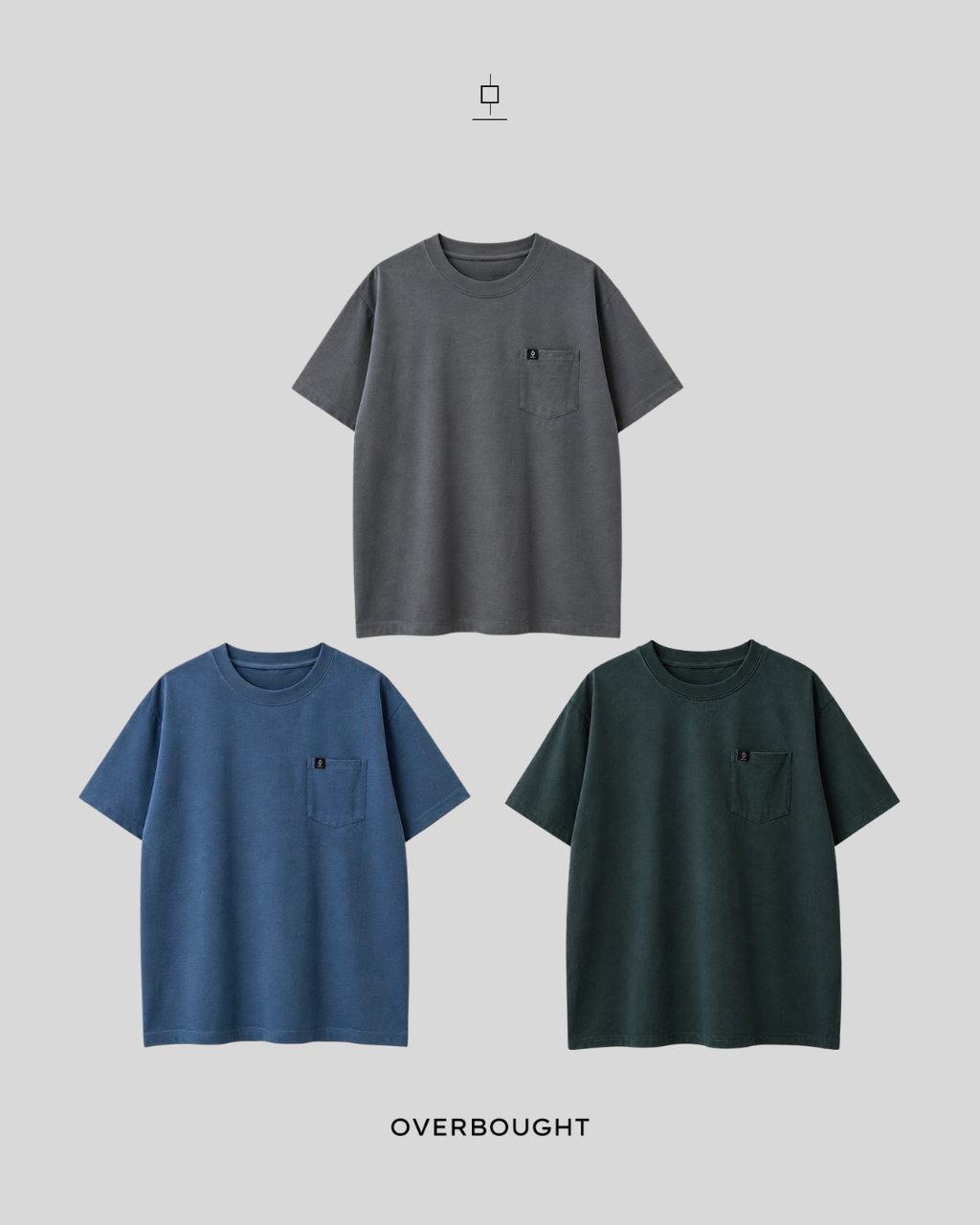 (PRE-ORDER - Available Nov5) Wick Label Picket T-Shirt - Denim Blue